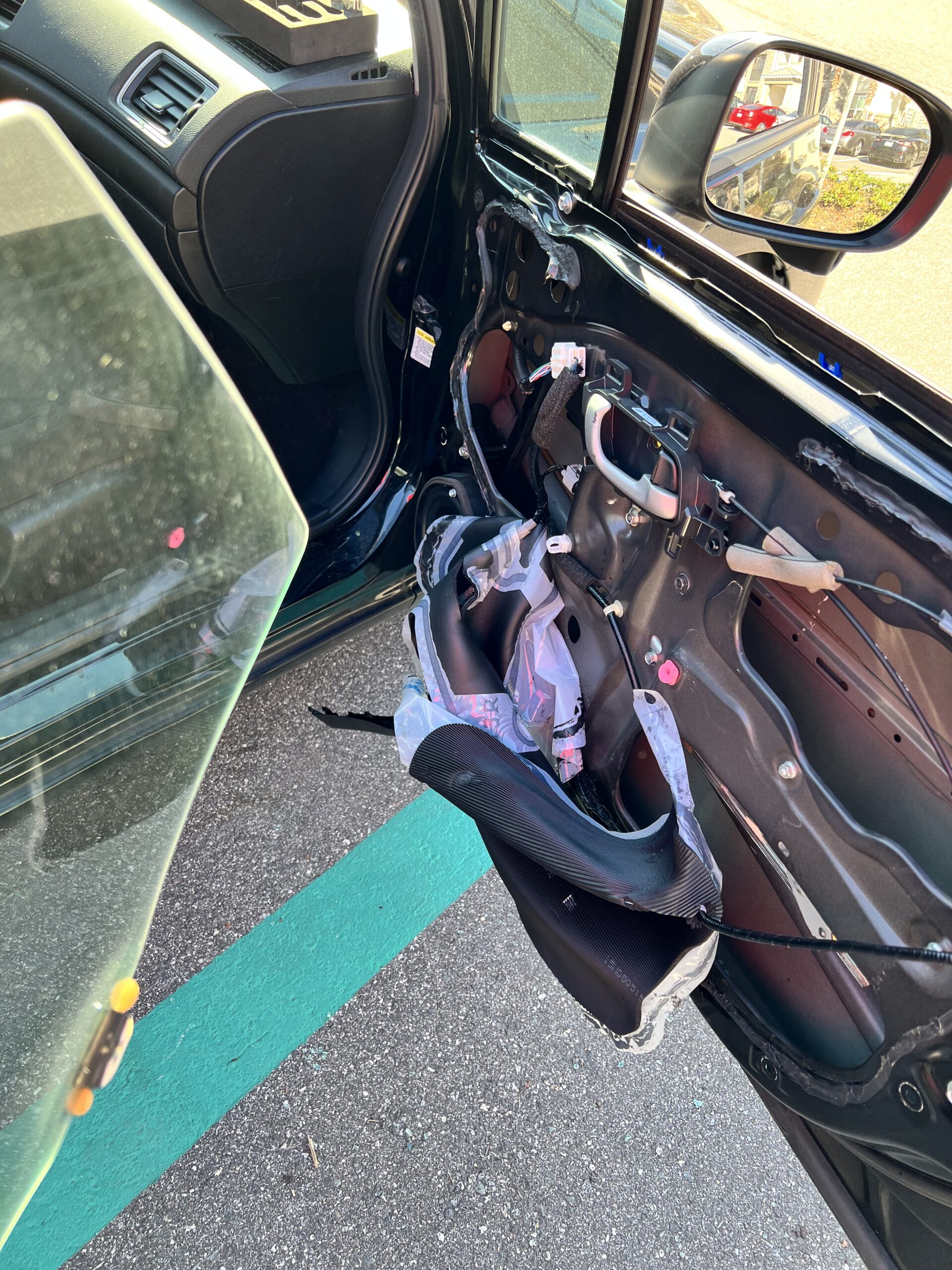 Door glass replacement